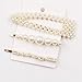 DeD 12Pcs Pearl Hair Clip For Women Pearl Wrapped Bobby Pin Hairpins Barrettes, Wedding Bridal Ornaments For Ladies(Gold)