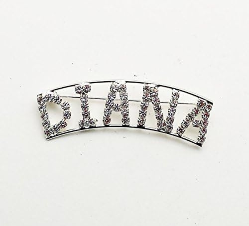 Personalized Rhinestone Name Diana with a Magnet Back By Detti Originals