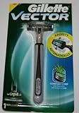 Gillette Vector Fits Atra Plus Razor Blades Cartridges Refill Handle Shaver USA