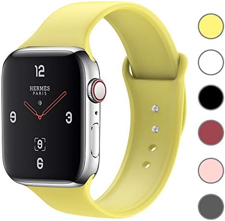 KEOLUS Compatible with Apple Watch Band 38mm 40mm 42mm 44mm , Silicone Sport iWatch Band Compatible with Apple Watch Series 4/3/2/1