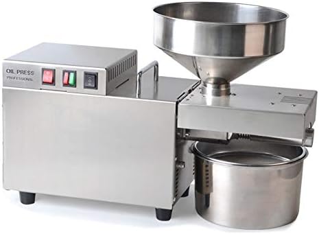 GRASSAIR Oil Press Automatic Oil Press Machine Stainless Steel Oil with Hot Cold Pressing for Peanut Sesame Nuts (Home & Commercial)