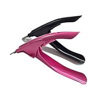 Aoyoho 2 Pack Color Coated Stainless Steel False Nail Tip Clipper Cutter Trimmer Manicure Pedicure Nail Art Tool