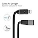 Aimus Phone Charger Cable 6FT Cotton Braided Data Cable Line USB Charger Cable Gaming Charging Cable Cord Compatible with iPhone X/8/8 Plus/7/7 Plus/6/6s/5/5S, iPad and iPod-Black