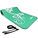 Yes4All Premium NBR Exercise Yoga Mat Printed Design – Foam Yoga Mat High Density 1/2 inch Extra Thick – Thick Yoga Mat with Carrying Strap (Mystic Lilly Green)
