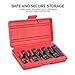 NEIKO 01137B 1/2-Inch-Drive Allen Socket Set, 3-Inch Length, 1/2-Inch Impact Hex-Bit Socket Set, SAE Hex Driver 1/4
