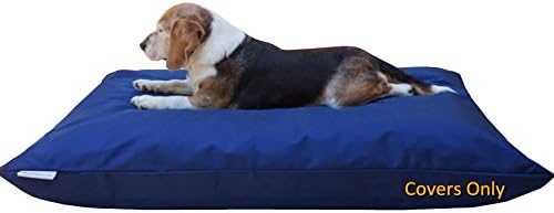 dogbed4less Do It Yourself DIY Pet Bed Pillow Duvet 1680 Ballistic Cover + Waterproof Internal case for Dog/Cat at Medium 36"X29" Blue Color - Covers only