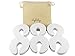 Itybity Door Finger Pinch Guard, 6 White No Finger Pinch Door Stoppers, Child Proofing