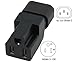 Conntek 30130 IEC C14 to NEMA 5-15R Plug Adapter 10Amp