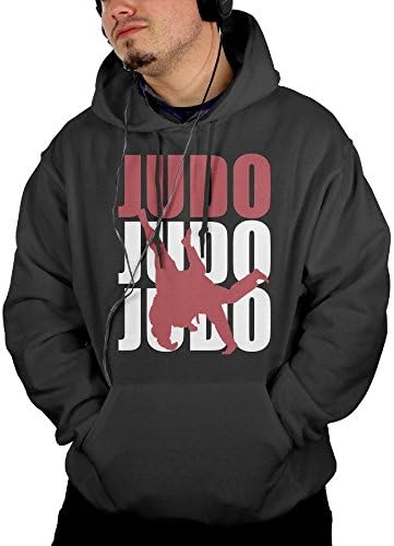 Wenglijuan Judo Spirit And Charm Mens Hip Hop Basic Lightweight Pullover Hoodie Jacket Hooded Swearshirt
