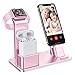 YoFeW Charging Stand for Apple Watch Charger Stand Aluminum Dock Station Compatible for iWatch Apple Watch Series 4/3 / 2/1/ AirPods/iPhone X/XS/XS Ma /8 / 8Plus / 7/7 Plus /6S /6S Plus