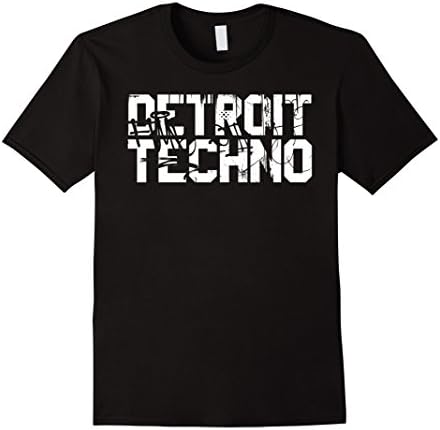 Men's Detroit Techno T-shirt Large Black
