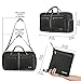 Gonex 60L Packable Travel Duffle Bag Foldable Duffel Bags for Luggage Gym Sports Camping Travelling Cycling Storage Shopping Water & Tear Resistant Gray