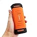 Archeer Portable Bluetooth Speakers Outdoor Waterproof Dustproof Wireless Speaker with Bass and Microphone for Sport Cycling Camping Hiking, A210 Orange