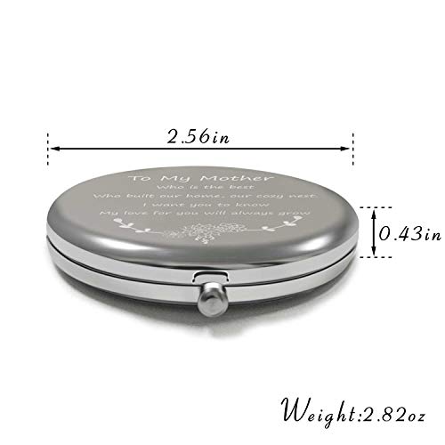 Best Mother Gifts from Daughter Ideals Birthday Anniversaries Gift to Mom from Son Makeup mirror with Gift Box (To my mother)