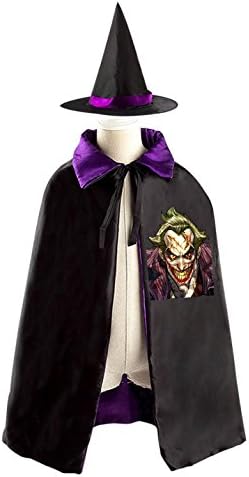 Clown Killer Children Wizard Cape and Hat Costume Reversible Halloween Party