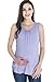 Smallshow Women's Maternity Nursing Tank Top Sleeveless Comfy Breastfeeding Clothes (L)