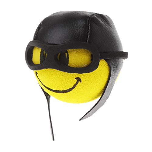 Huilier Car Styling Yellow Funny Cartoon Doll Antenna Balls Plush EVA Foam Aerial - Thumbnail 3