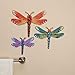 Fox Valley Traders Metal Dragonfly Plaques, Outdoor Décor, Vibrant Colors and Design, Crafted with Weather-Resistant Metal - Set of 3, by Fox River CreationsTM