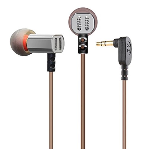 Easy Kz Ed9 Heavy Bass Hifi Dj Stereo Earplug Noise Isolating Hifi Earphone with Microphone (silver with microphone)