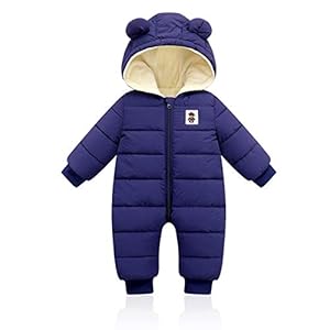 Baby Hooded Winter Romper, Jongens Meisjes Donsjack Warm Snowsuit Jas Kids Warmer Bodysuits Outfits Lange mouw Jumpsuit…