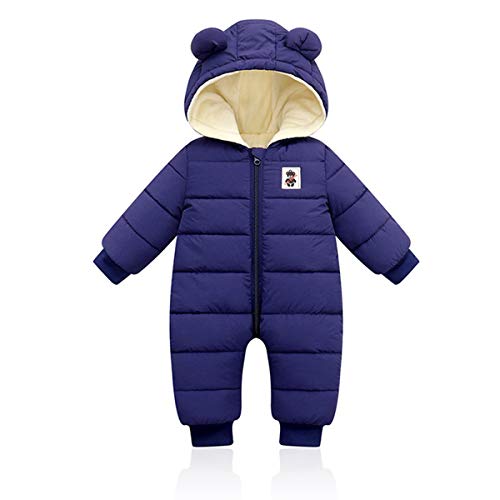 Baby Hooded Winter Romper, Jongens Meisjes Donsjack Warm Snowsuit Jas Kids Warmer Bodysuits Outfits Lange mouw Jumpsuit…