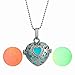 1 X Newly Fashion Teardrop Necklace - Glow in the Dark Pendant Steampunk Fairy Magical