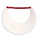 MG Womens Cotton Solid String Sun Visor (Red)