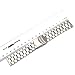 Rerii 22mm Width Stainless Steel Watch Band Strap with Quick-Release Pins for Moto 360 2 46mm / Samsung Gear 2,Gear 2 Neo,Gear 2 Live/LG G Watch W100,R W110,Urbane W150 / Pebble Time & Time Steel