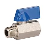 WYNNsky Tank Mini Ball Valve, 1/4''NPT Female Threads×1/4''NPT Male Threads, Shut-Off Air Compressor Accessories Fittings