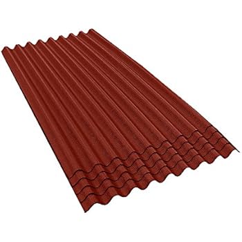 ONDURA 903 Corrugated Asphalt ((5 Pack) Roofing, Red