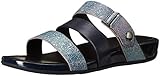 FitFlop Women's Gladdie Slide GLADIATOR Sandal, Supernavy Shimmer, 7 M US