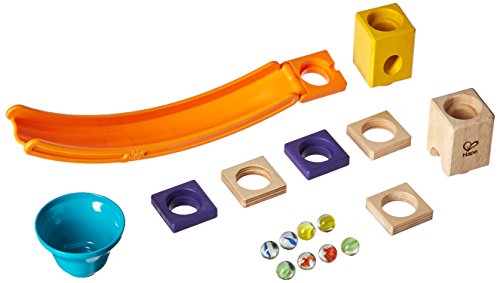 Hape Quadrilla Mega Skatepark Marble Run Attachment, 17 Pieces