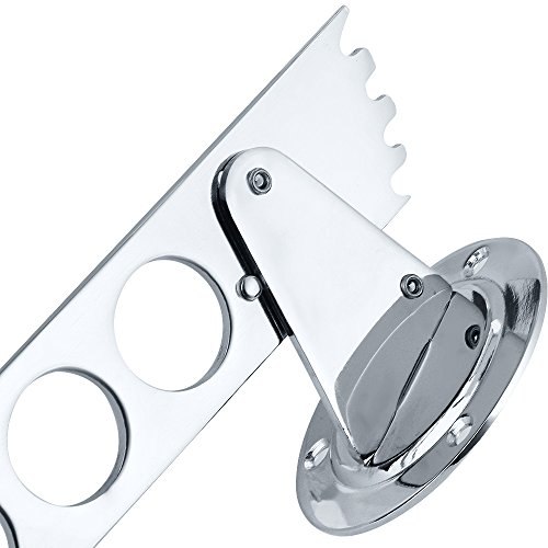 Gimify Adjustable Closet & Laundry Valet Wall Mount Hanger Holder Closet Organizer 6 Hole 2 Pack