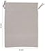 DR 100 Percent Cotton Muslin Drawstring Bags For Storage Pantry Gifts (Beige, 4 x 6 inch - 12 pack)
