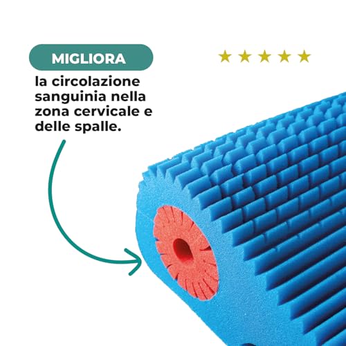 AD Relax® Cervical Plus Orthopaedic Neck Pillow – CE Class I Medical Device – Ergonomic Pillow in Memory Foam and Fresh Breathable Gel for Side and Back Sleep