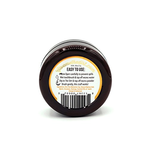 The Dirt All Natural Tooth Powder For Organic Teeth Whitening, 3 Month Tub 0.7 oz Beauty & Personal Care, Oral Care, Teeth Whitening