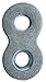 Balsam Point Workshop 20-Pack - Heavy Duty Figure 8 Table Top Connector or Desk Top Fastener Clip - 12 Gauge Steel