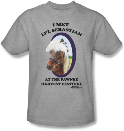 QINOLParks & Rec - Li'L Sebastian T-Shirt , Heather, 3X-Large