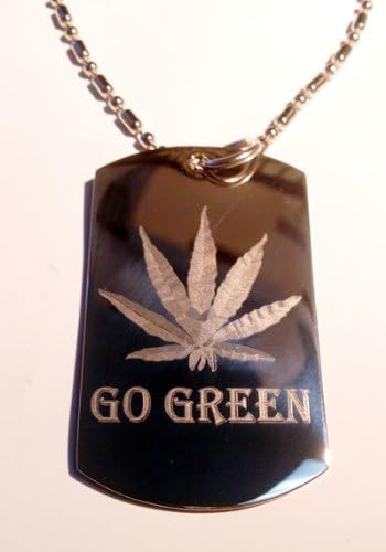 Amazon Com Marijuana Weed Pot Ganja Leaf Go Green Logo Symbol Military Dog Luggage Key Chain Metal Chain Necklace Automotive Key Chains Pet Supplies