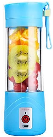 XTUOTU Juicer Cup Portable Rechargeable 380ml Juice Blender USB Electric Fruit Juicer (Blue)