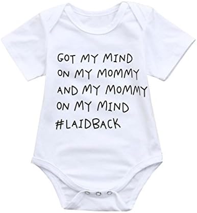 Coper Lovely Tops, 2Pcs Toddler Baby Boy Girl Letter Print Romper Jumpsuit