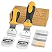 Nicpro 2 PCS Muti-Purpose Razor Blades Scraper Set With 20 Blades Industrial, Adjustable Handle, Cleaning Glass Window Wall Paint, Label Sticker Decal Removal