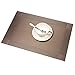 Placemats Set of 6, SIHOHAN Woven Vinyl Non-slip Insulation Table Placemat Washable Placemats for Dining Table Set of 6(Brown)