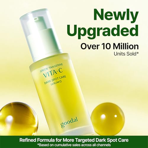 GOODAL Vitamin C Brightening Serum ALPHA | 5% Niacinamide & Exosome for Dark Spot Care | Gentle Daily Facial Serum for Radiant Glow Skin | Green Tangerine | Korean Skincare | 1.01 fl oz (30ml)
