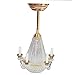 Lighting Stand Five False Candle Transparent Chandelier LED-Golden 1:12 Dollhouse Minatures