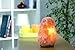 Minerva Natural Himalayan Salt Lamp 8-10 lbs - Stainless Steel Base - Hand Carved Crystal Rock Night Light, Touch Dimmer Switch (3 Intensity), 2 Bulbs & User Manual