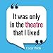 key2Bme Theatre Key - Muse Comedy Tragedy mask Actor Actress Keychain & Inspirational Quote - The Unique Small Gift Under $10 for Giving Drama Teacher Musical Theatre Broadway Shakespeare