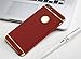 iPhone 6 Plus Case, Black Parrot 3 in 1 Ultra Thin and Slim Hard Case Coated Non Slip Matte Surface with Electroplate Frame for Apple iPhone 6 Plus(5.5') and iPhone 6S Plus(5.5') - Red & Gold