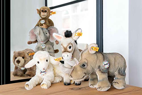 Steiff 085529 Original Plüschtier Nasilie Nashorn, Back in Time Kuscheltier ca. 28 cm, Markenplüsch mit Knopf im Ohr… – Bild 6
