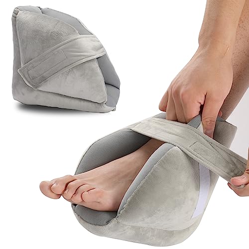 Photo 1 of Fanwer Heel Protectors for Pressure Sores - Foot Suppot Pillow, Heel Cushions for Heel Pain Relief, Bedsores, Pressure ulcers, Bedridden, 1 Pcs, Gray